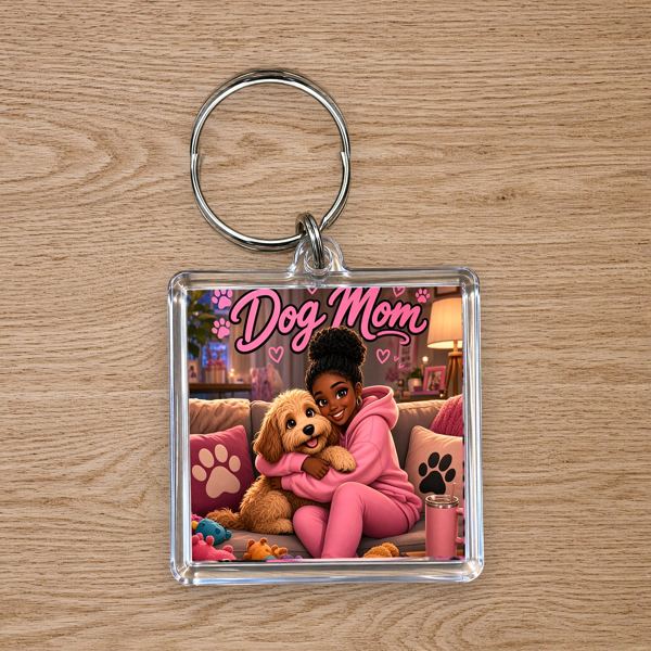 Dog Mom Keychain