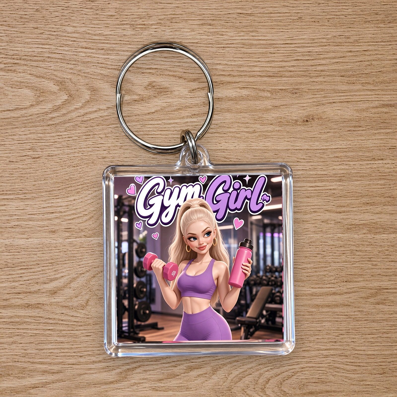 Gym Girl Keychain, photo 3