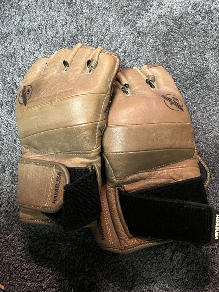 Hayabusa T3 LX MMA Gloves XL Vintage Brown Leather 4oz