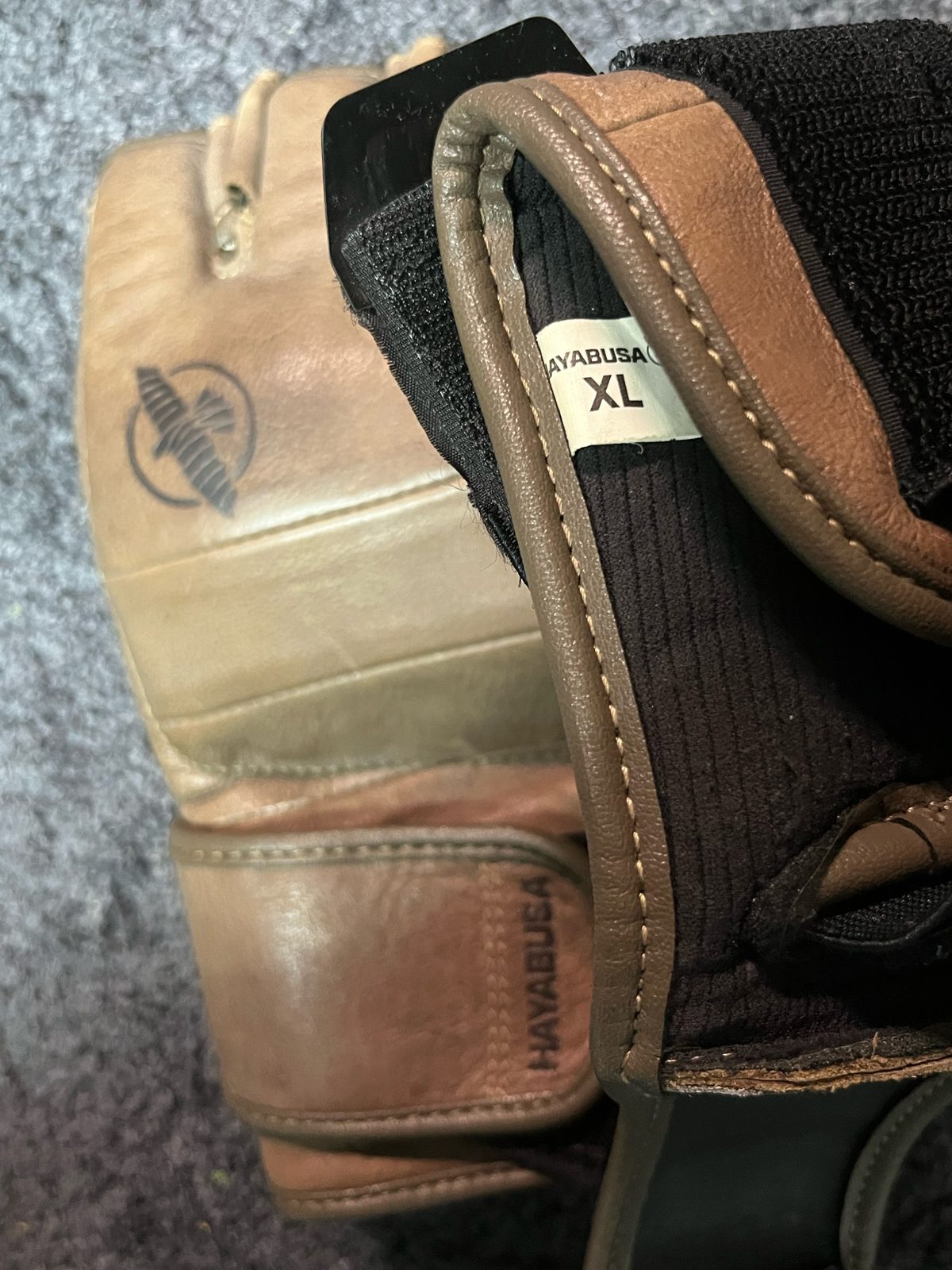 Hayabusa T3 LX MMA Gloves XL Vintage Brown Leather 4oz, photo 2
