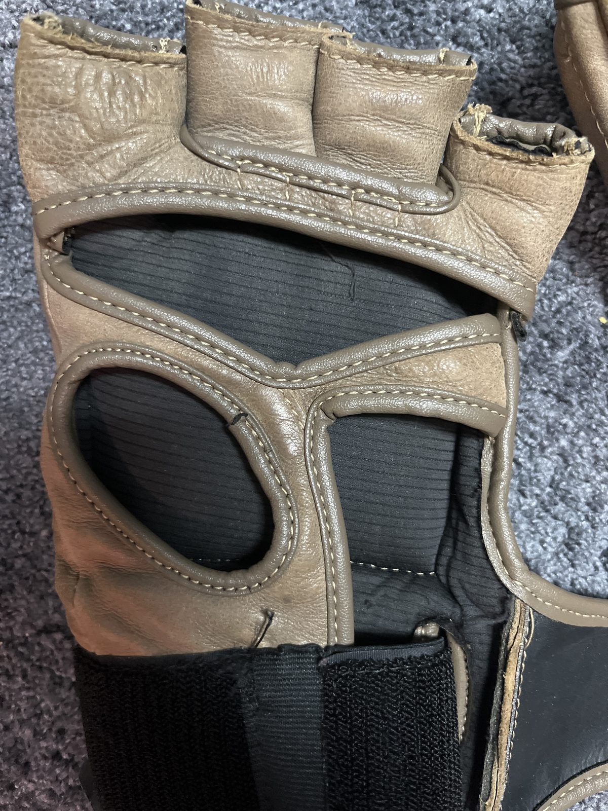 Hayabusa T3 LX MMA Gloves XL Vintage Brown Leather 4oz, photo 3