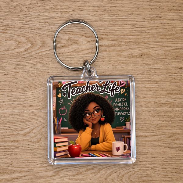 Teacher Life Keychain