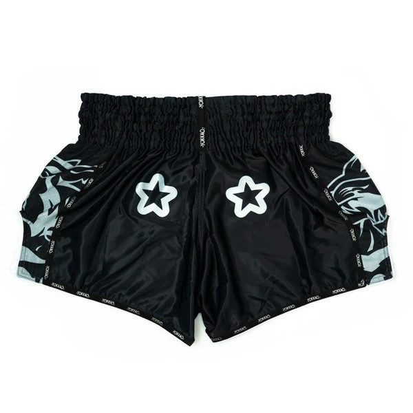 YOKKAO Original Silver Black Muay Thai Shorts, photo 2