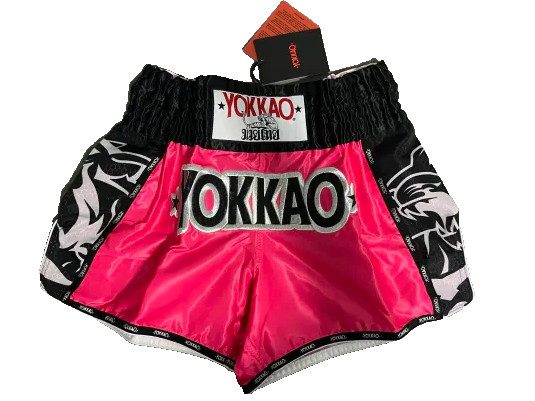 YOKKAO Original Silver Magenta Muay Thai Shorts, photo 1
