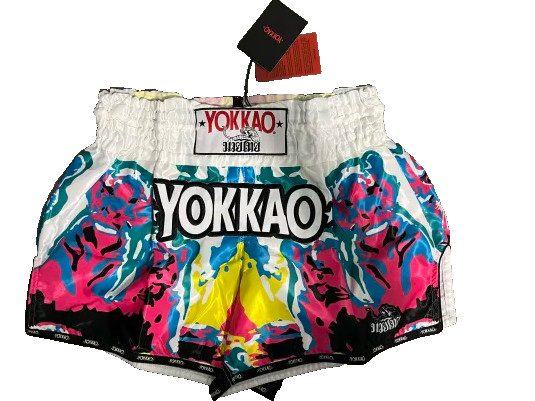 YOKKAO Tiger Family White Muay Thai Shorts, photo 1